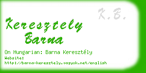 keresztely barna business card